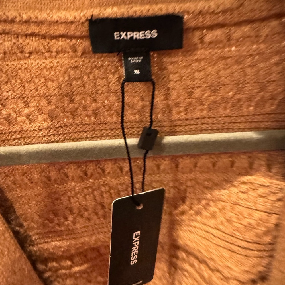 NWT! Express Textured V-Neck Bow Cardigan Size XL - Picture 10 of 16